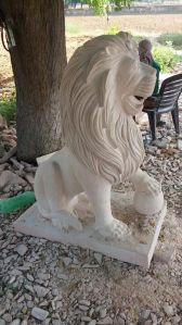 stone lion statue