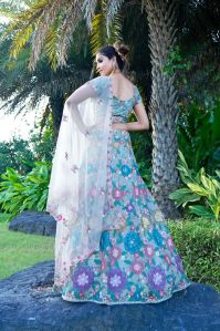 Ladies Floral Embroidered Lehenga