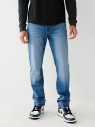 Mens Faded Denim Jeans