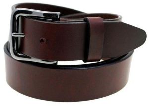 Mens Maroon Leather Belt