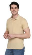 Mens Casual Cotton Polo Neck T Shirt