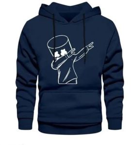 Mens Cotton Graphic Print Fleece Lined Hoodies