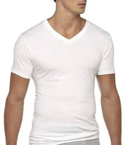 Mens Cotton Slim Fit V Neck T Shirt