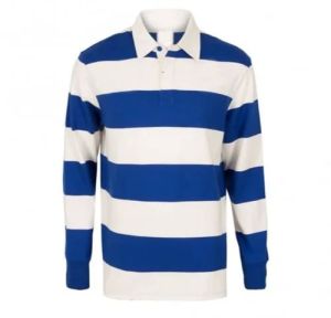 Mens Striped Rugby T Shirt