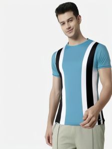 Long Striped Blue Tshirt