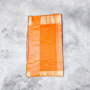 Orange Tissue Silk Sarees