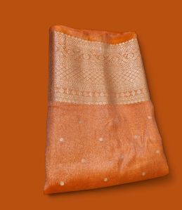 Orange Tissue Silk Sarees