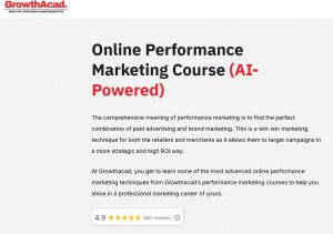 Performance marketing training