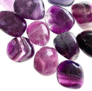 Purple Fluorite Tumbled Stone