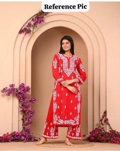 rayon fabric kurti palazzo set