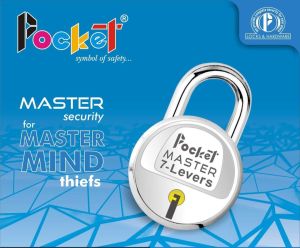 Round 65mm padlock with 3 keys