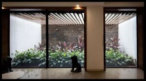 Balcony Pleated Mesh Sliding Window