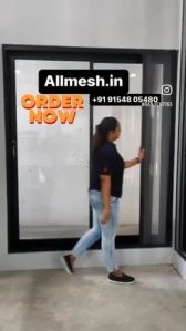 Balcony Pleated Mesh Sliding Window