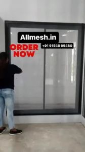 Balcony Pleated Mesh Sliding Window
