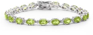 Tennis bracelet peridot 925 Silver Jewelry semi precious stones