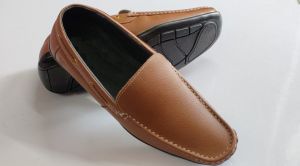 Mens Brown Mild Leather Loafer Shoes