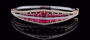 LBR178 Ladies Stiff Diamond Bracelet