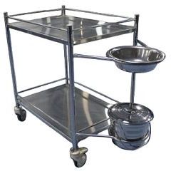 Stainless Steel Hospital Dressing Trolley