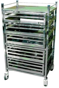 Stainless Steel Medical Trolley