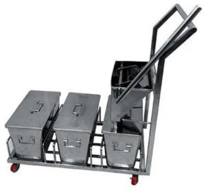 Stainless Steel Mopping Trolley