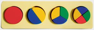 Wooden Fraction Circle