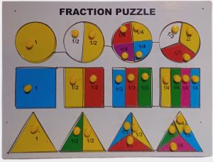 Wooden Fraction Puzzle