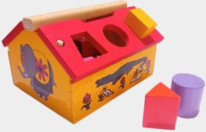 Wooden Shape Hut Toy