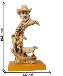 Hunter Shikari Statue Showpiece 10.5 Inch ( 27 cm )