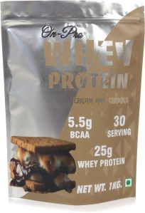 1KG POUCH WHEY PROTEIN CREAM AND COOKIE