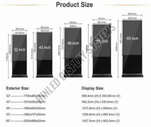 65 Inch Digital Floor Standee