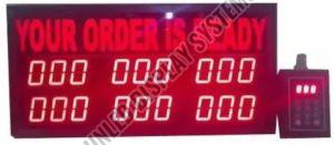 LED Order Display Board