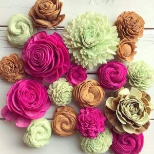 8cm Multicolor Sola Wood Flower