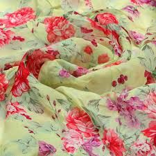 digital printed organza fabric