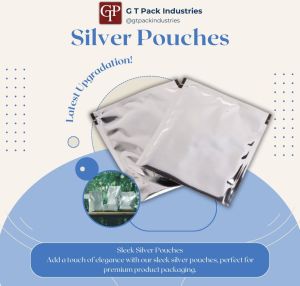Silver Laminated Food Packaging Pouch
