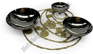 Black Cluster Stylish Serving Bowl Set