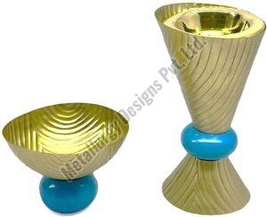 Golden & Blue Incense Burner