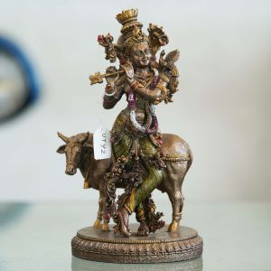 Cow Krishna Statue