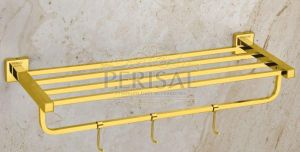 monstera gold towel rack