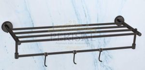 Prisma Black Towel Rack