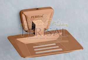 Groovy Rose Gold Single Soap Dish
