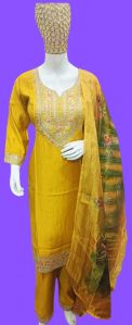 Ladies Designer Heavy Embroidered Suit