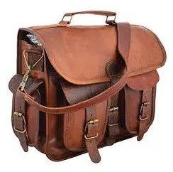 Goat Leather Laptop Office Bag