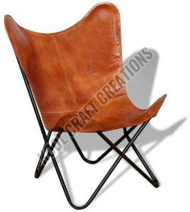 Vintage Leather Butterfly Chair