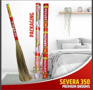 Severa green grass broom