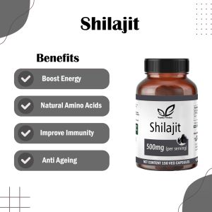 Shilajit Unlock Energy and Vitality Capsules