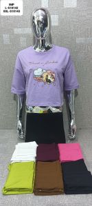 Ladies Casual Crop T-Shirts