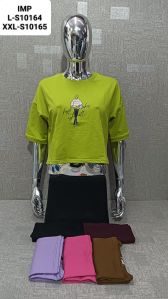 Ladies Casual Crop T-Shirts