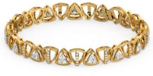 Bold Interlink Lab Grown Diamond Bracelet