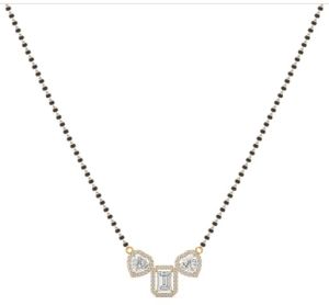 Contemporary Lab Grown Diamond Mangalsutra