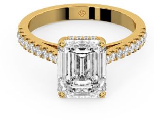 Emerald Cut Lab Grown Diamond Ring